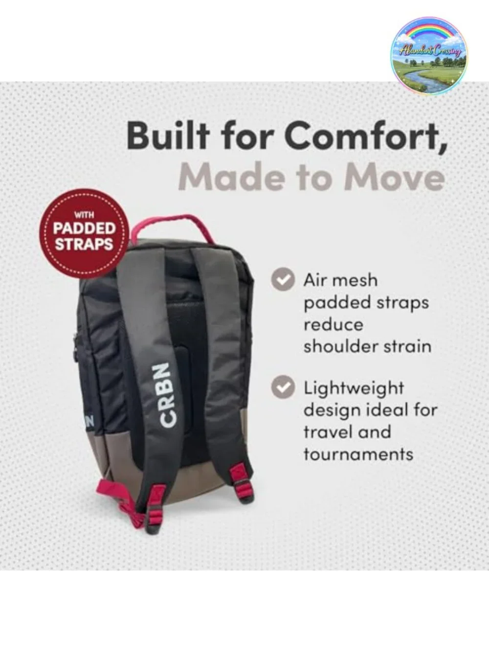 Pickleball Backpack with Thermal Paddle Compartment, Shoe & Laptop Sleeves